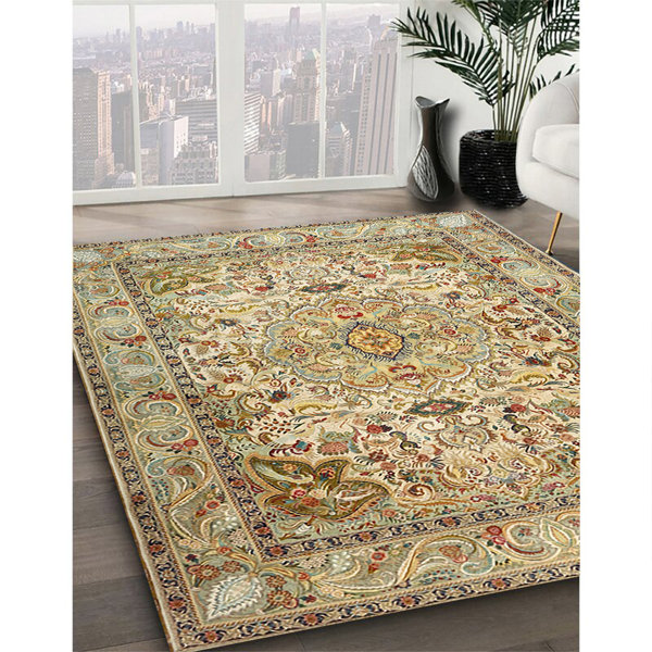 Astoria Grand Bridie Beige/Green Rug & Reviews Wayfair